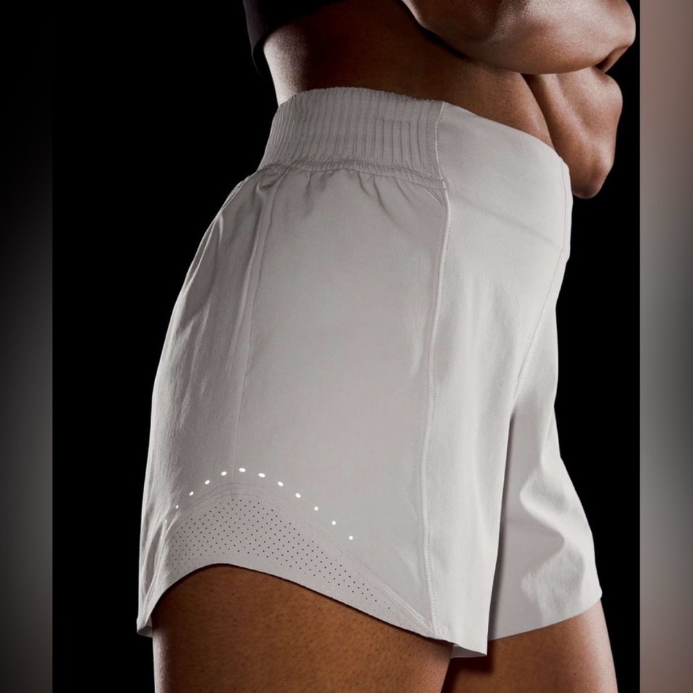 Lululemon Athletica White Athletic Shorts Comfortable Fit